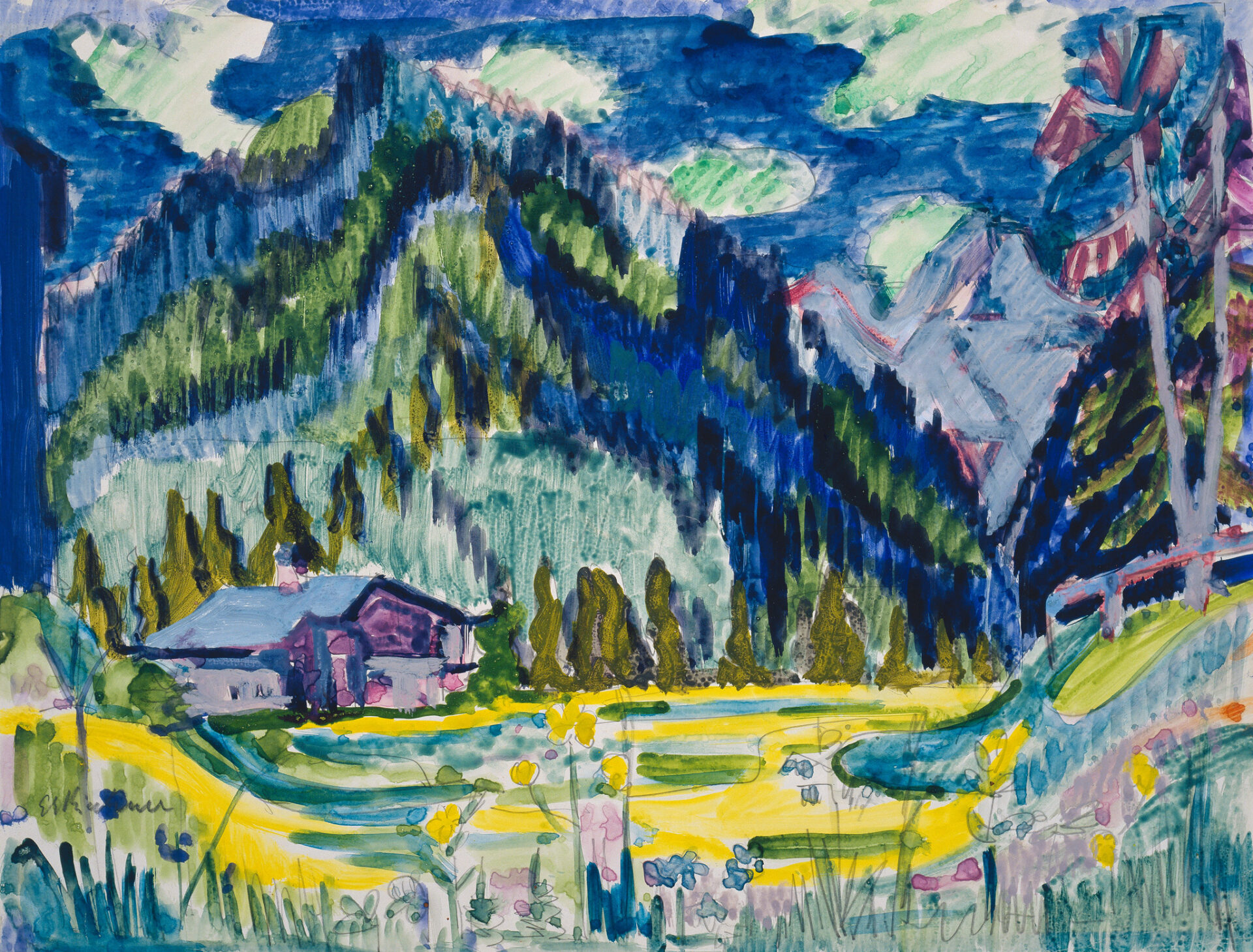 Digitale Sammlung Vorschaubild Ernst Ludwig Kirchner Wildboden
